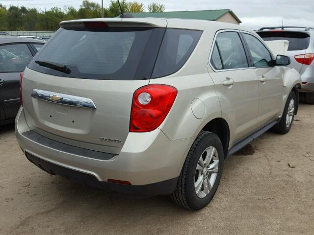 1GNALAEK9FZ127613 - 2015 CHEVROLET EQUINOX LS BEIGE photo 4