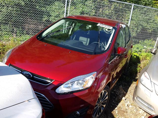 1FADP5FU6HL110460 - 2017 FORD C-MAX TITA BURGUNDY photo 2