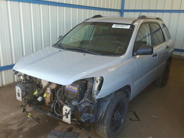 KNDJF724787471643 - 2008 KIA SPORTAGE L SILVER photo 2