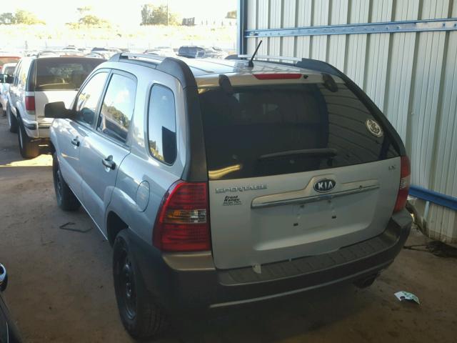 KNDJF724787471643 - 2008 KIA SPORTAGE L SILVER photo 3