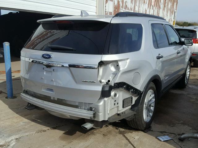 1FM5K7B87GGA17290 - 2016 FORD EXPLORER SILVER photo 4