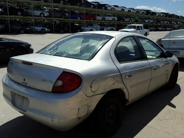 1P3ES46C8YD691579 - 2000 PLYMOUTH NEON BASE 银色 照片 4