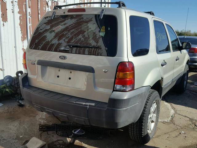 1FMYU93165KE47777 - 2005 FORD ESCAPE XLT TAN photo 4