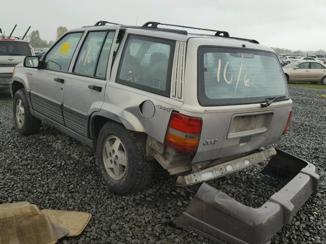 1J4GZ58S1SC634338 - 1995 JEEP GRAND CHER SILVER photo 3