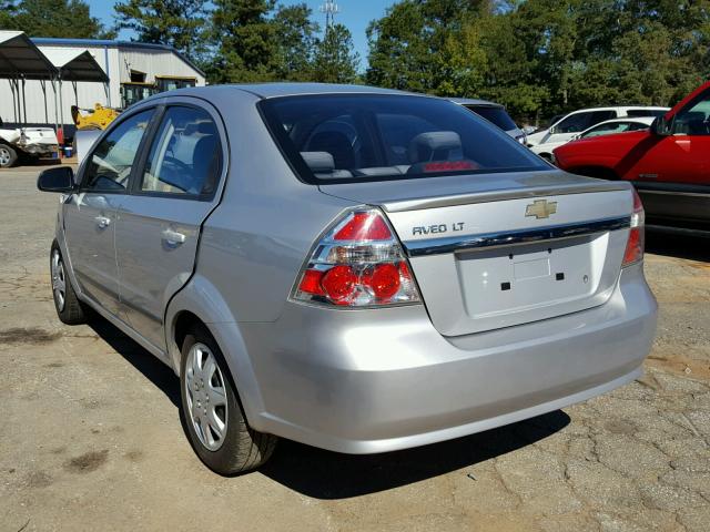 KL1TD5DE1AB100657 - 2010 CHEVROLET AVEO SILVER photo 3