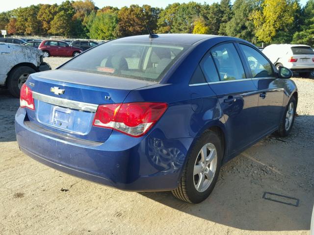 1G1PF5SC1C7261692 - 2012 CHEVROLET CRUZE BLUE photo 4