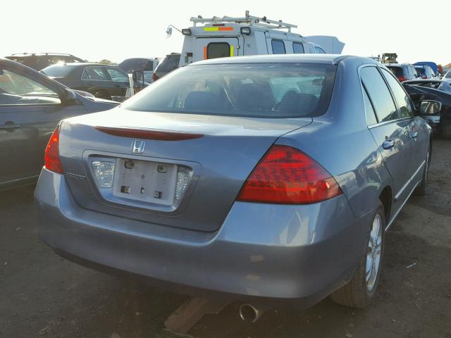 1HGCM563X7A159162 - 2007 HONDA ACCORD GRAY photo 4