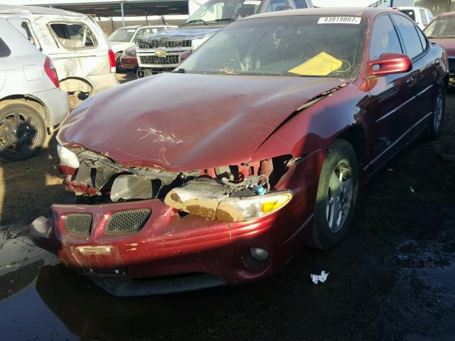 1G2WP52K13F178135 - 2003 PONTIAC GRAND PRIX MAROON photo 2