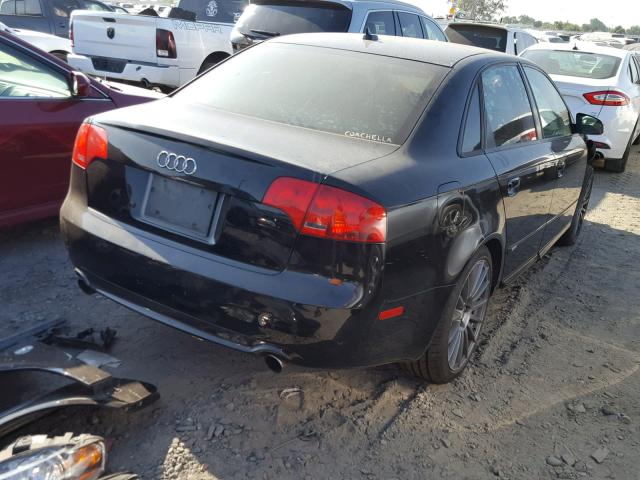 WAUBF78E58A145926 - 2008 AUDI A4 S-LINE BLACK photo 4