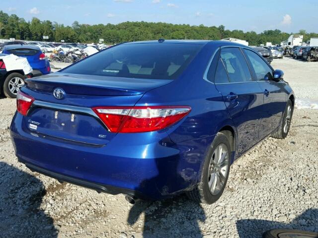 4T1BF1FK5GU506492 - 2016 TOYOTA CAMRY LE BLUE photo 4