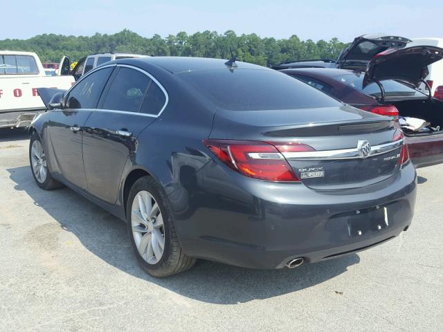 2G4GN5EX7E9242943 - 2014 BUICK REGAL PREM GRAY photo 3