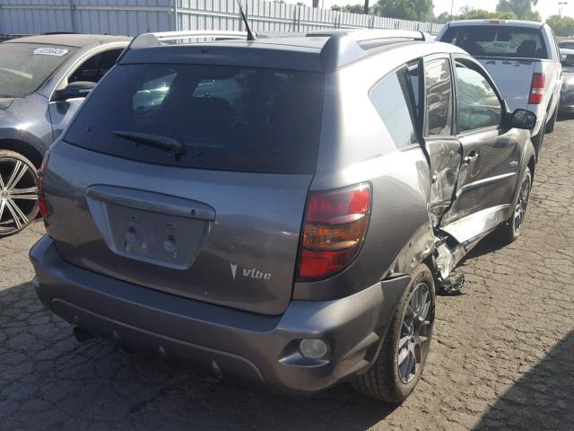 5Y2SL65806Z400856 - 2006 PONTIAC VIBE GRAY photo 4