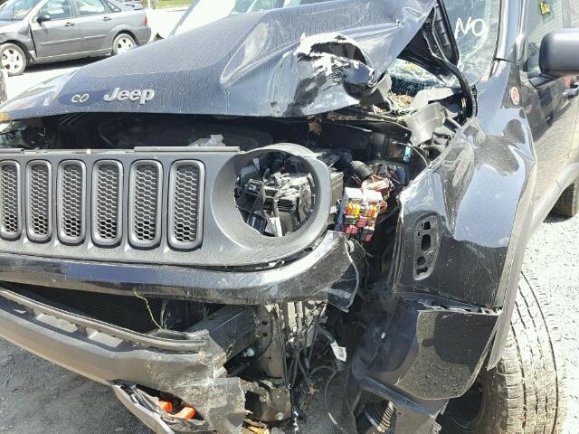 ZACCJBCT2GPE18298 - 2016 JEEP RENEGADE T BLACK photo 9