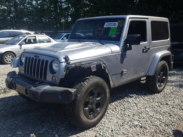 1C4GJWBG4FL710602 - 2015 JEEP WRANGLER S Արծաթագույն լուսանկար 2