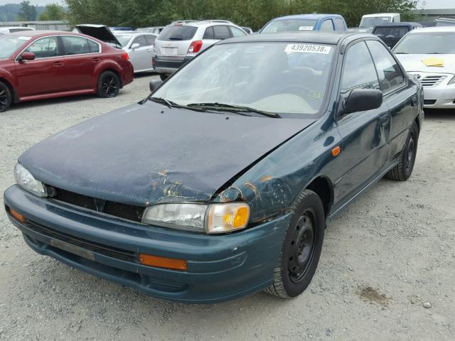 JF1GC6354SH516484 - 1995 SUBARU IMPREZA L GREEN photo 2