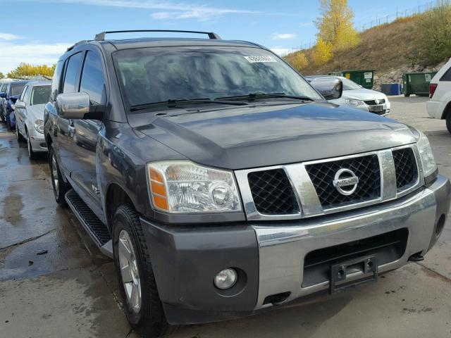 5N1AA08C37N724595 - 2007 NISSAN ARMADA SE GRAY photo 1