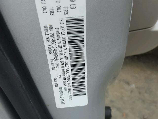 2A4RR5D17AR307096 - 2010 CHRYSLER TOWN & COU 银色 照片 10