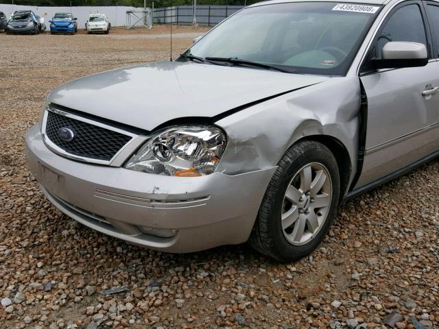 1FAFP24146G103528 - 2006 FORD FIVE HUNDR SILVER photo 9