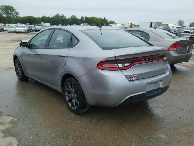 1C3CDFAA1FD421050 - 2015 DODGE DART SE SILVER photo 3