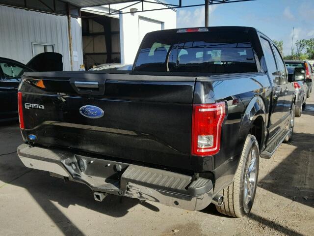 1FTEW1CG7HKE45466 - 2017 FORD F150 SUPER BLACK photo 4