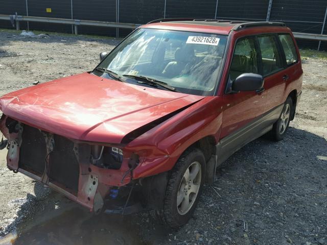 JF1SF655XYH730466 - 2000 SUBARU FORESTER S RED photo 2