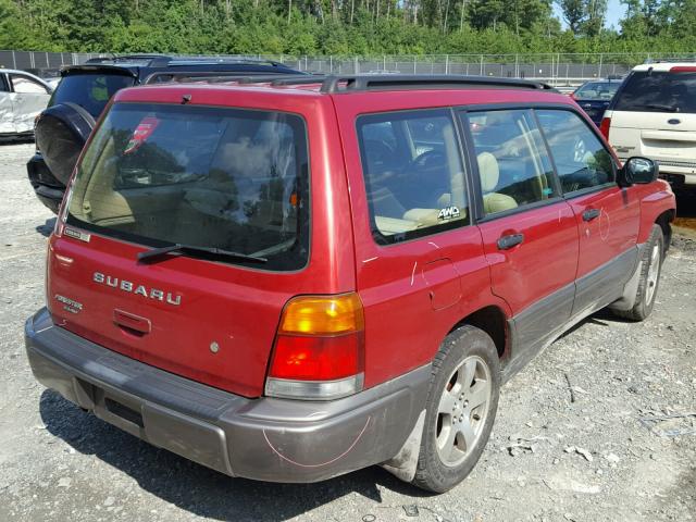 JF1SF655XYH730466 - 2000 SUBARU FORESTER S RED photo 4