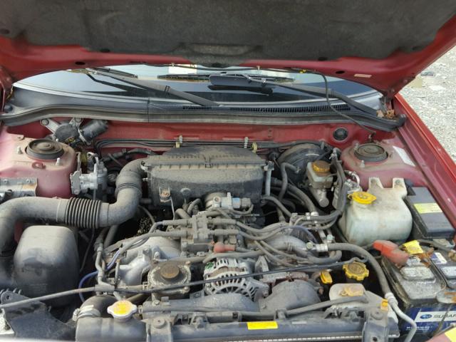 JF1SF655XYH730466 - 2000 SUBARU FORESTER S RED photo 7