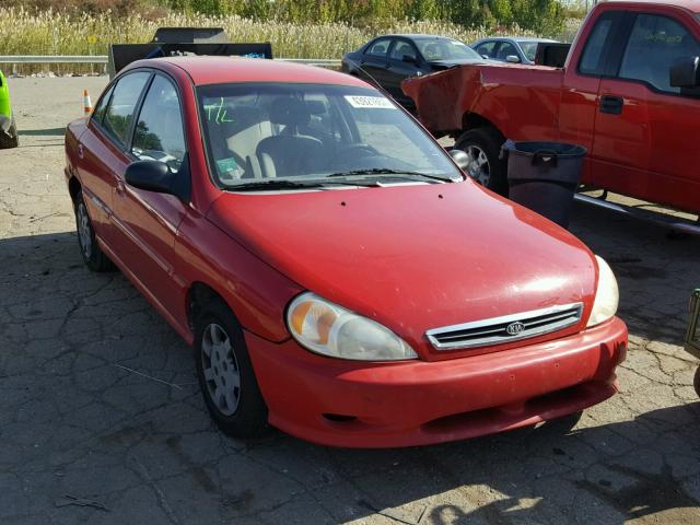 KNADC123116047782 - 2001 KIA RIO RED photo 1