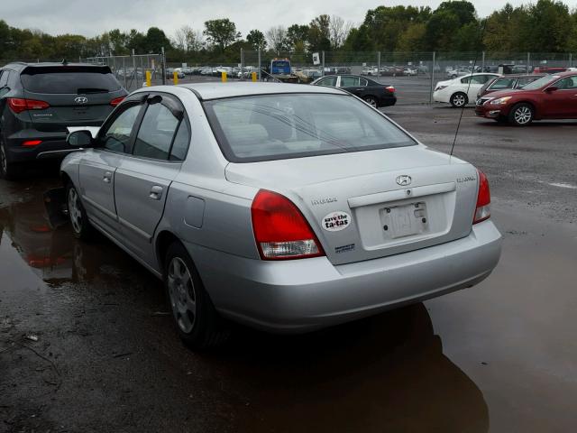 KMHDN45DX3U678267 - 2003 HYUNDAI ELANTRA SILVER photo 3