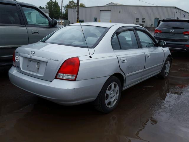 KMHDN45DX3U678267 - 2003 HYUNDAI ELANTRA SILVER photo 4