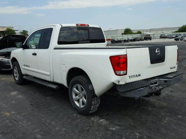 1N6BA06C19N310940 - 2009 NISSAN TITAN XE WHITE photo 3