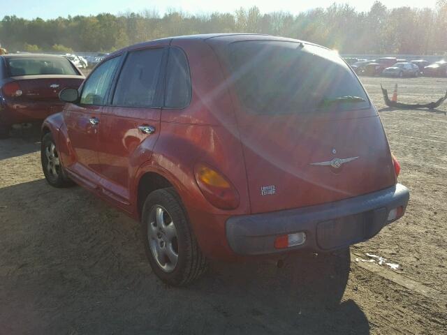 3C8FY4BB11T532451 - 2001 CHRYSLER PT CRUISER RED photo 3