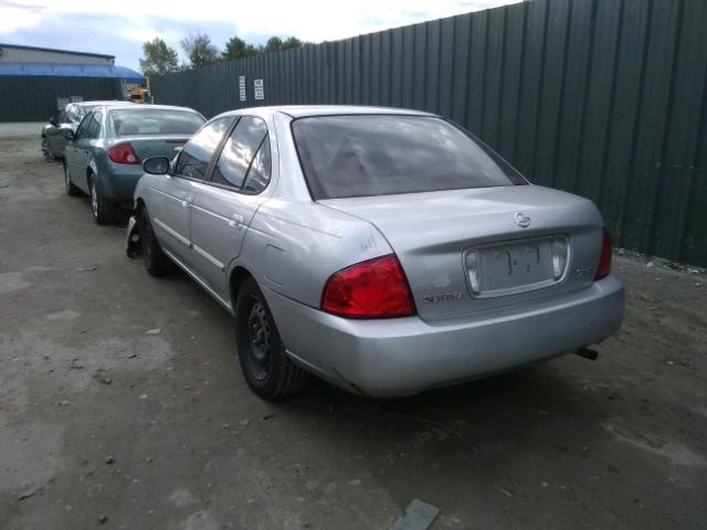 3N1CB51D54L839160 - 2004 NISSAN SENTRA SILVER photo 3