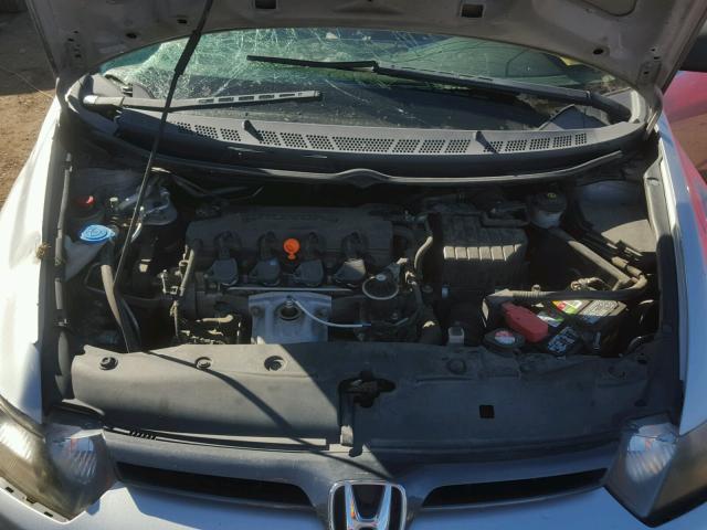 2HGFG12688H532036 - 2008 HONDA CIVIC LX SILVER photo 7