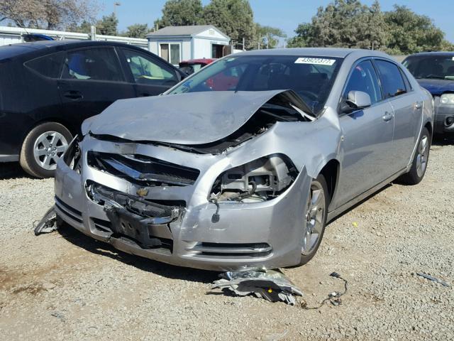 1G1ZH57B88F212618 - 2008 CHEVROLET MALIBU 1LT SILVER photo 2