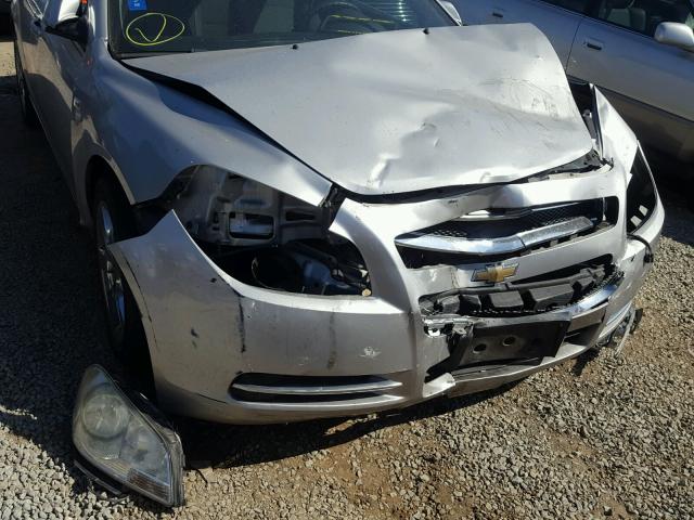 1G1ZH57B88F212618 - 2008 CHEVROLET MALIBU 1LT SILVER photo 9