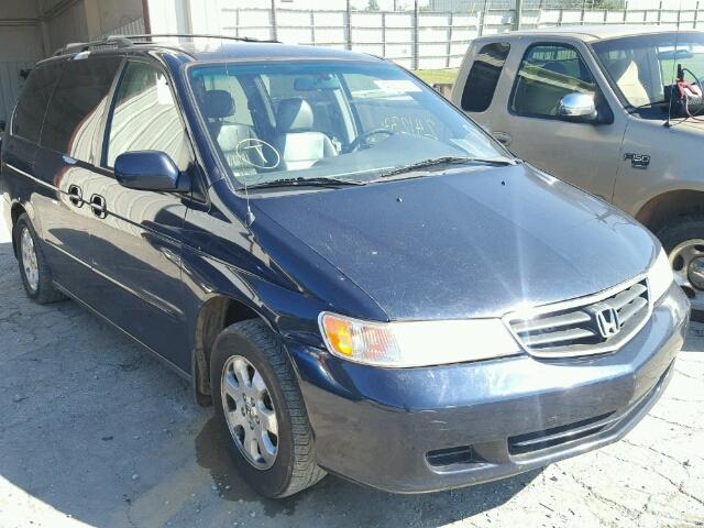 5FNRL18084B126879 - 2004 HONDA ODYSSEY BLUE photo 1