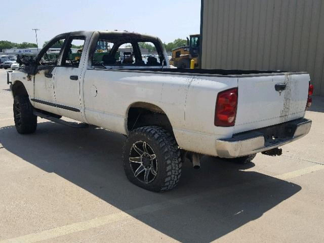 3D7KS28D78G217810 - 2008 DODGE RAM 2500 S თეთრი ფოტო 3