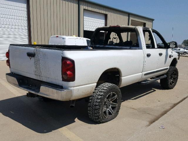 3D7KS28D78G217810 - 2008 DODGE RAM 2500 S თეთრი ფოტო 4
