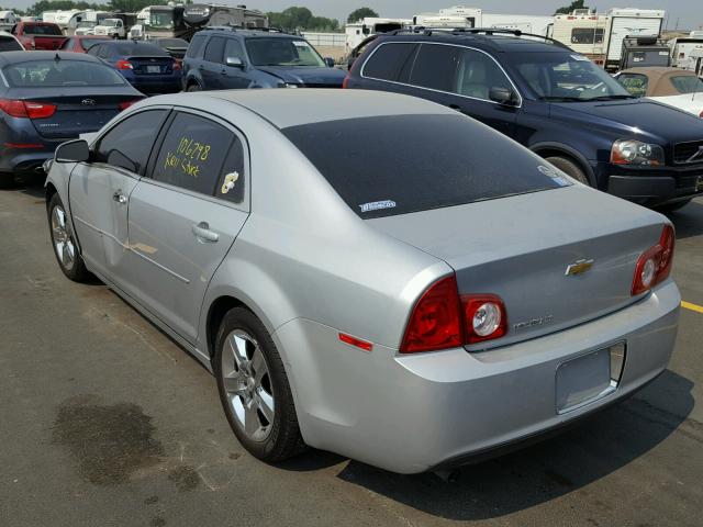 1G1ZC5EB8AF198436 - 2010 CHEVROLET MALIBU 1LT ვერცხლისფერი ფოტო 3