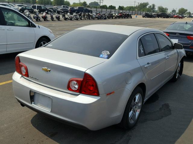 1G1ZC5EB8AF198436 - 2010 CHEVROLET MALIBU 1LT ვერცხლისფერი ფოტო 4
