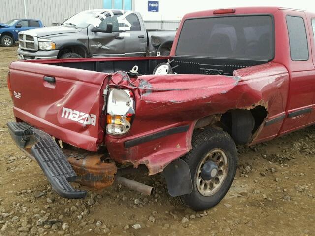 4F4CR16A4TTM13767 - 1996 MAZDA B2300 CAB RED photo 9