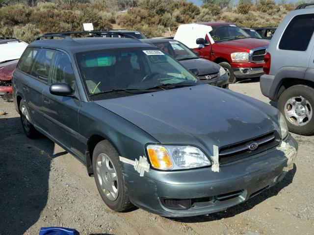 4S3BH635917302228 - 2001 SUBARU LEGACY L GREEN photo 1