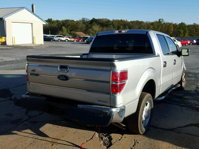 1FTEW1CM7DFB66947 - 2013 FORD F150 SUPER SILVER photo 4