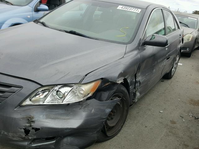 4T1BE46K57U549928 - 2007 TOYOTA CAMRY NEW CHARCOAL photo 9