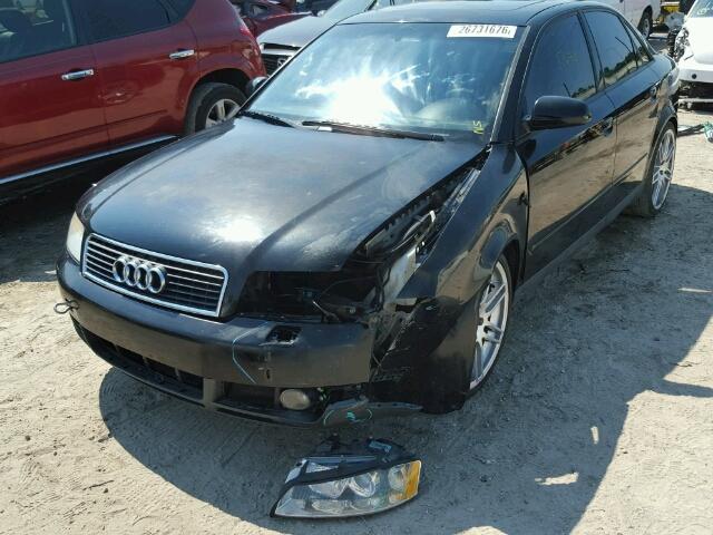 WAUJC68E93A273223 - 2003 AUDI A4 1.8T BLACK photo 2