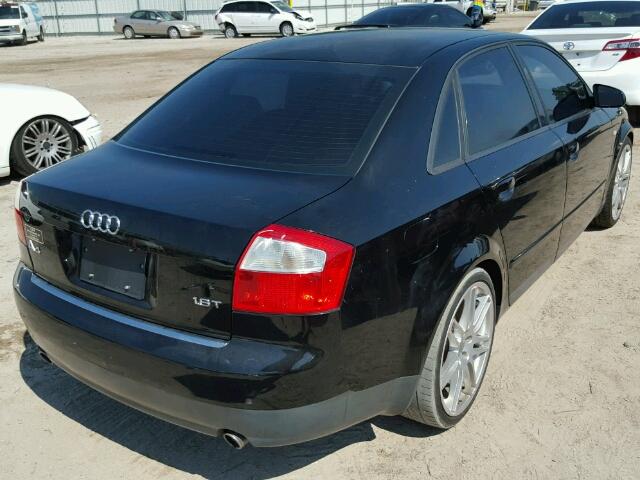 WAUJC68E93A273223 - 2003 AUDI A4 1.8T BLACK photo 4