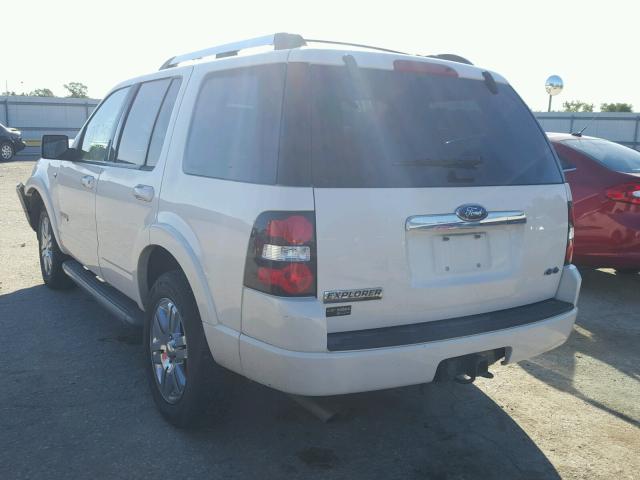 1FMEU75888UA89866 - 2008 FORD EXPLORER L WHITE photo 3