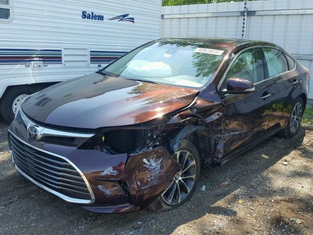 4T1BK1EB3JU265424 - 2018 TOYOTA AVALON XLE MAROON photo 2