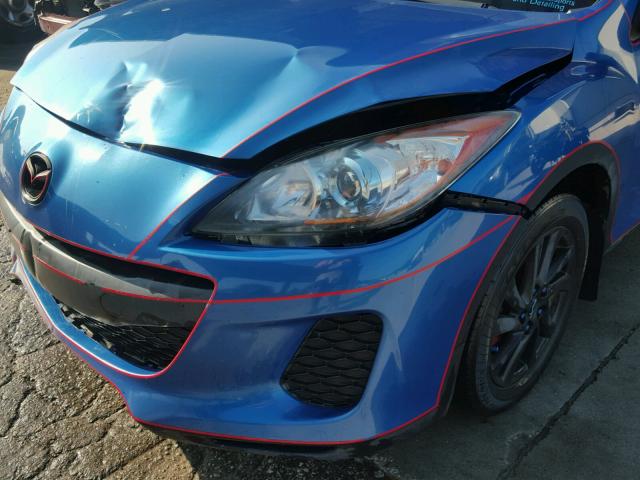 JM1BL1V78C1617494 - 2012 MAZDA 3 I BLUE photo 9